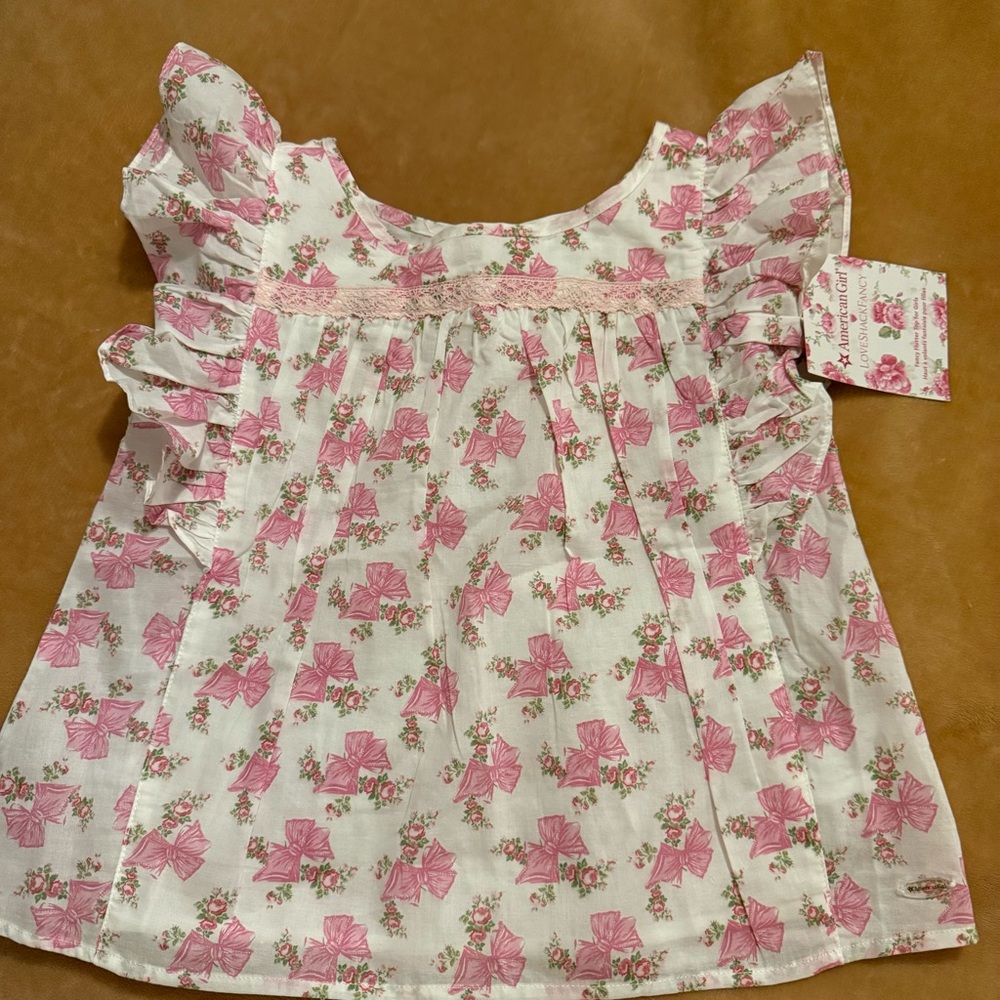American Girl X LoveShackFancy Fancy Flutter Top Size 10